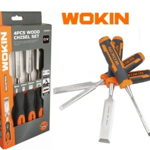 WOKIN 254404-طقم ازميل خشب 4 قطع