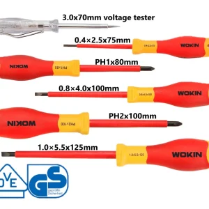 WOKIN 569406-طقم مفك كهربائي 6 قطع صناعي