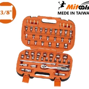 MITOOLS-0111302-طقم بكسات 3/8 انش تايواني