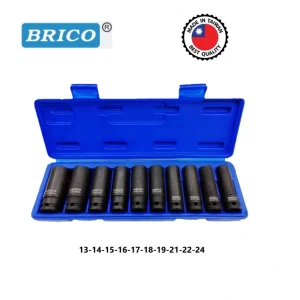 BRICO-طقم بوكسات هواء طويل تايواني 10 قطع