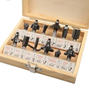 طقم ريش راوتر 12 قطعة 1/4 انش