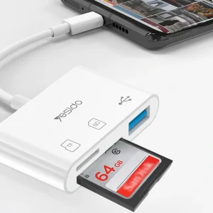 YESIDO GS16 USB-C 3 in 1 OTG Card Reader -تحويلة
