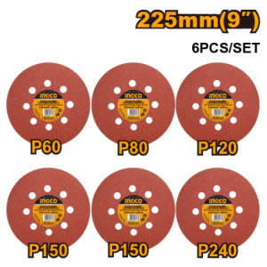 ورق ماكنة حف دهان 9 انش (6 قطع)